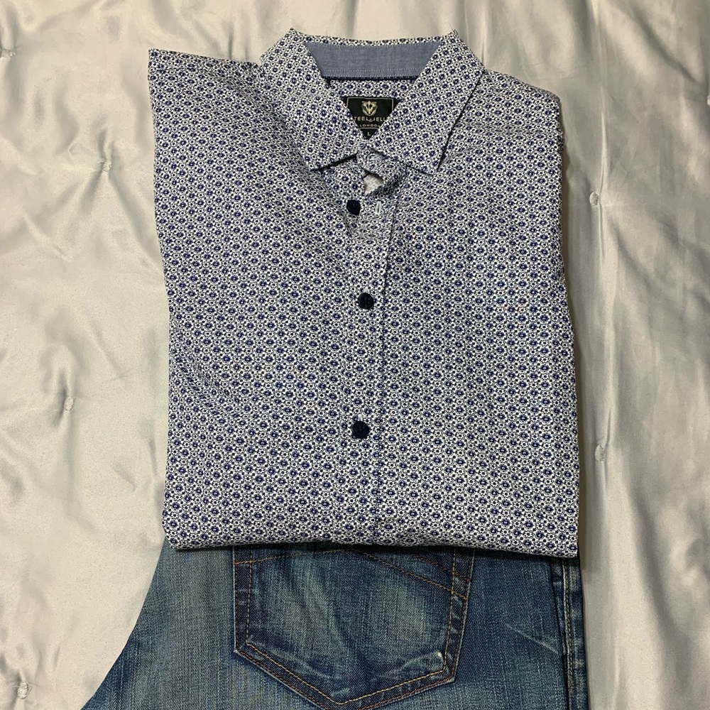 Floral button down